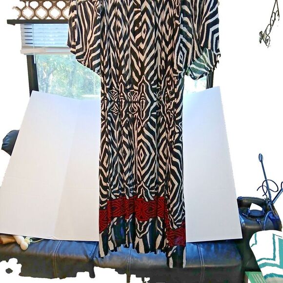 Go Softly PXL Button up Front Dress, Short Sleeves Casual Chic, Flowy Modest. - Picture 1 of 11